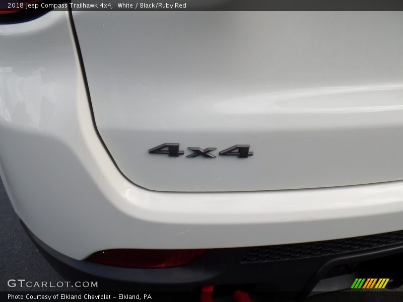 White / Black/Ruby Red 2018 Jeep Compass Trailhawk 4x4