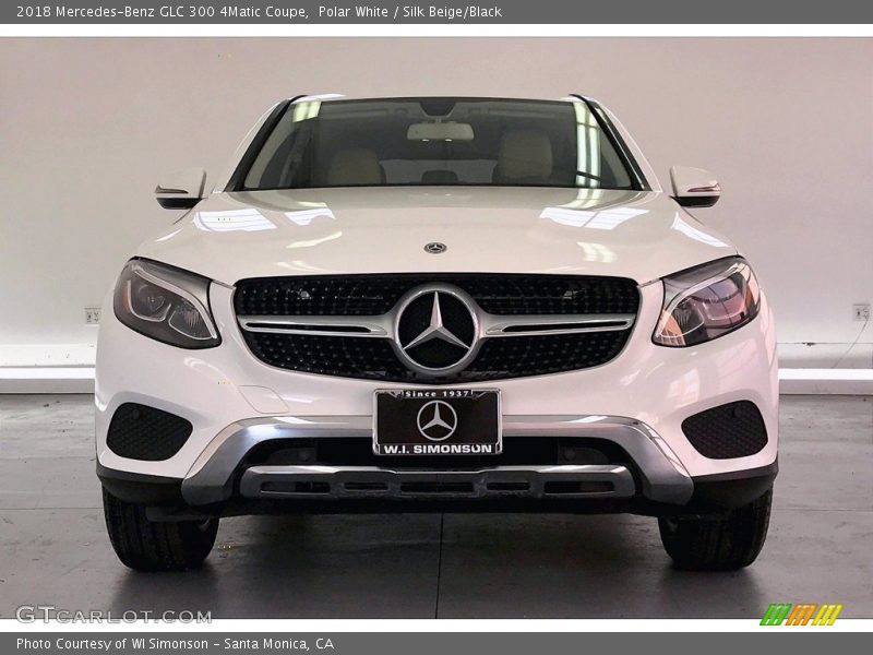 Polar White / Silk Beige/Black 2018 Mercedes-Benz GLC 300 4Matic Coupe