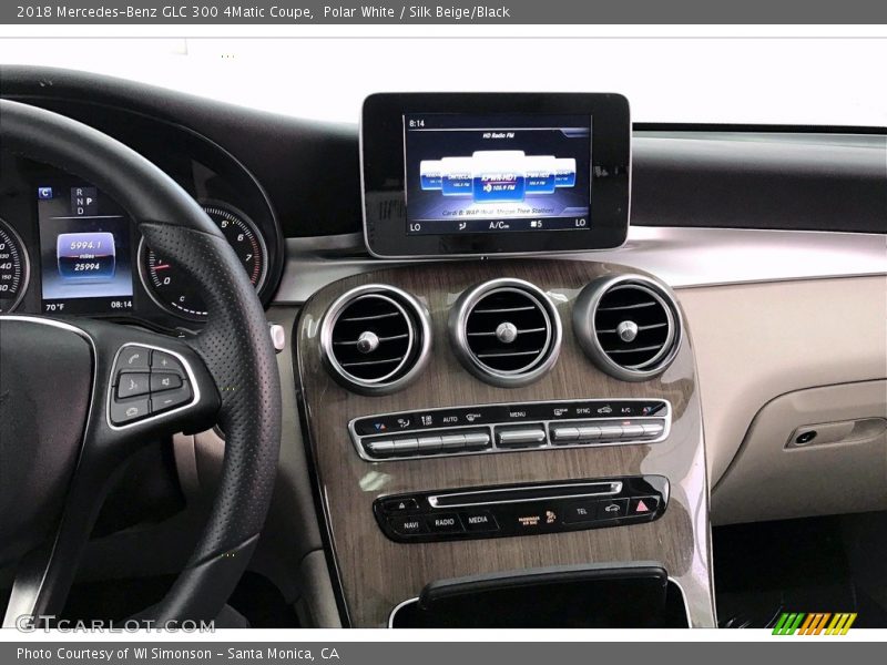 Polar White / Silk Beige/Black 2018 Mercedes-Benz GLC 300 4Matic Coupe