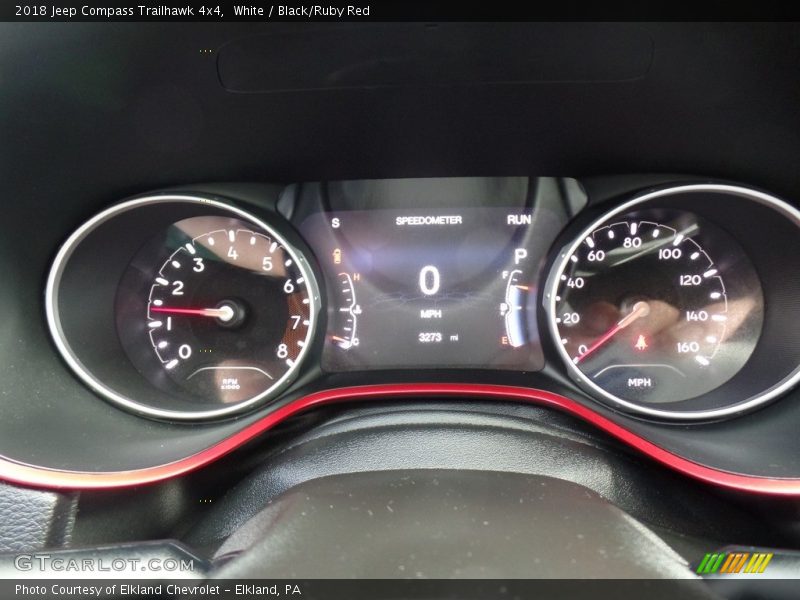White / Black/Ruby Red 2018 Jeep Compass Trailhawk 4x4