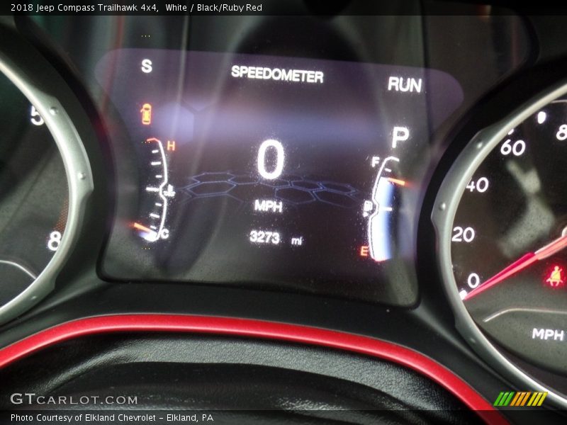 White / Black/Ruby Red 2018 Jeep Compass Trailhawk 4x4