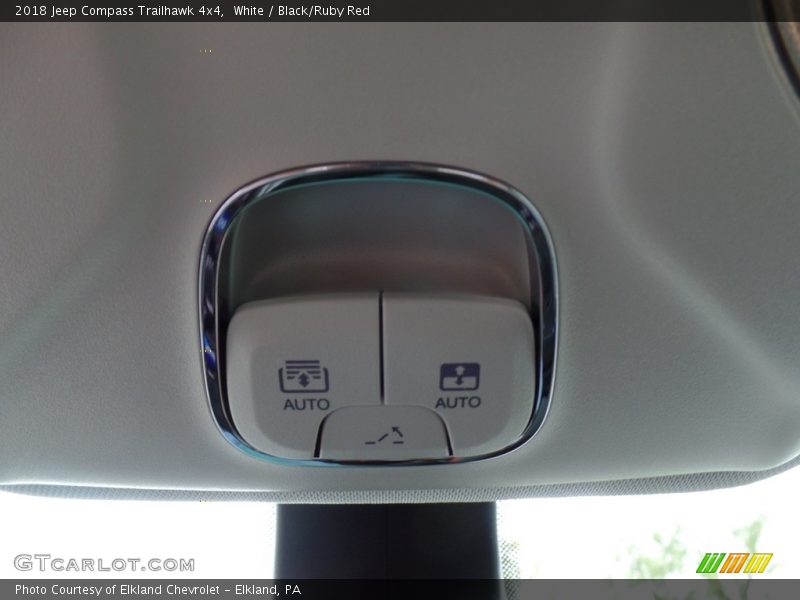 White / Black/Ruby Red 2018 Jeep Compass Trailhawk 4x4