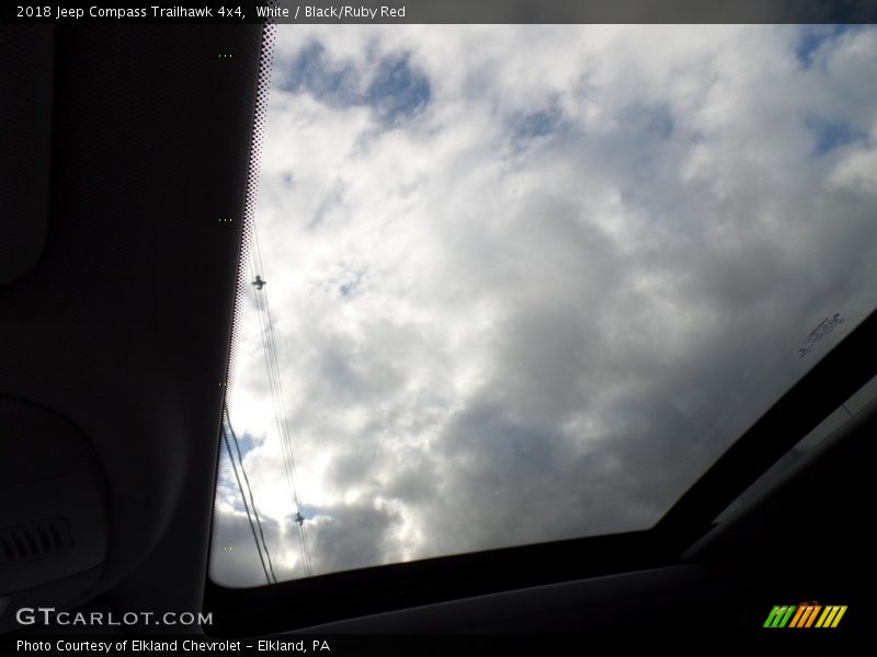 White / Black/Ruby Red 2018 Jeep Compass Trailhawk 4x4