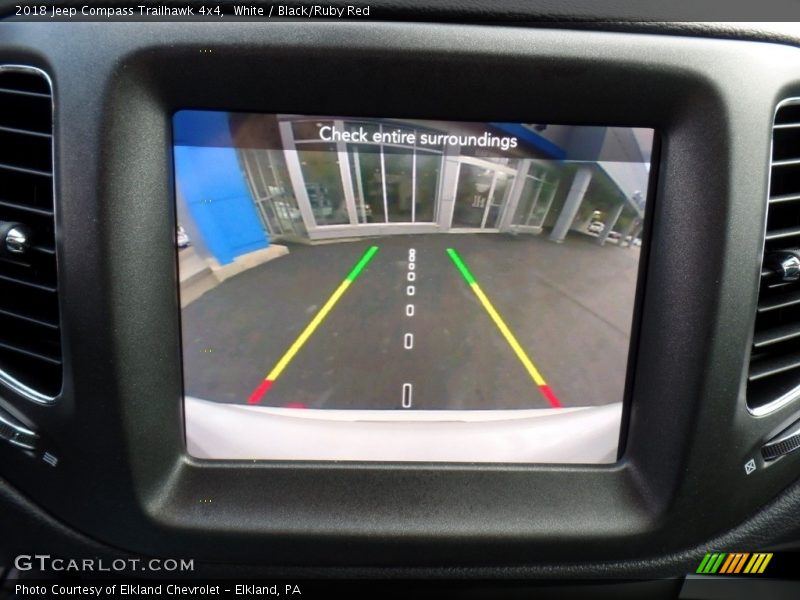 White / Black/Ruby Red 2018 Jeep Compass Trailhawk 4x4