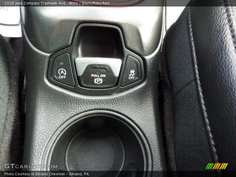White / Black/Ruby Red 2018 Jeep Compass Trailhawk 4x4