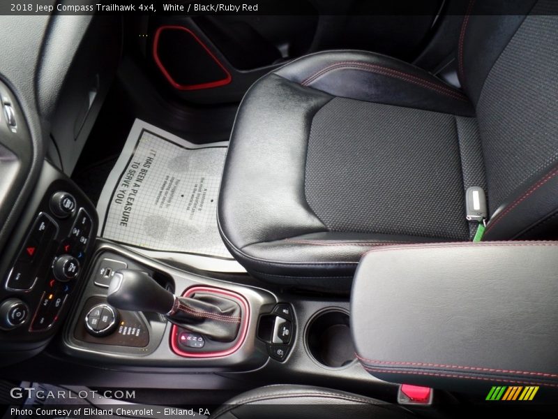 White / Black/Ruby Red 2018 Jeep Compass Trailhawk 4x4