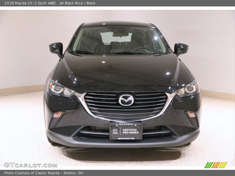 Jet Black Mica / Black 2018 Mazda CX-3 Sport AWD