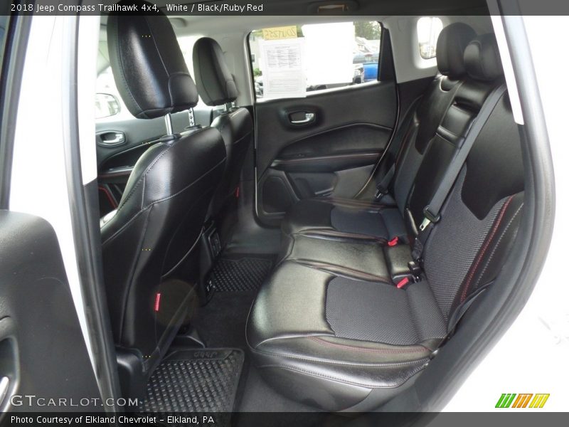 White / Black/Ruby Red 2018 Jeep Compass Trailhawk 4x4