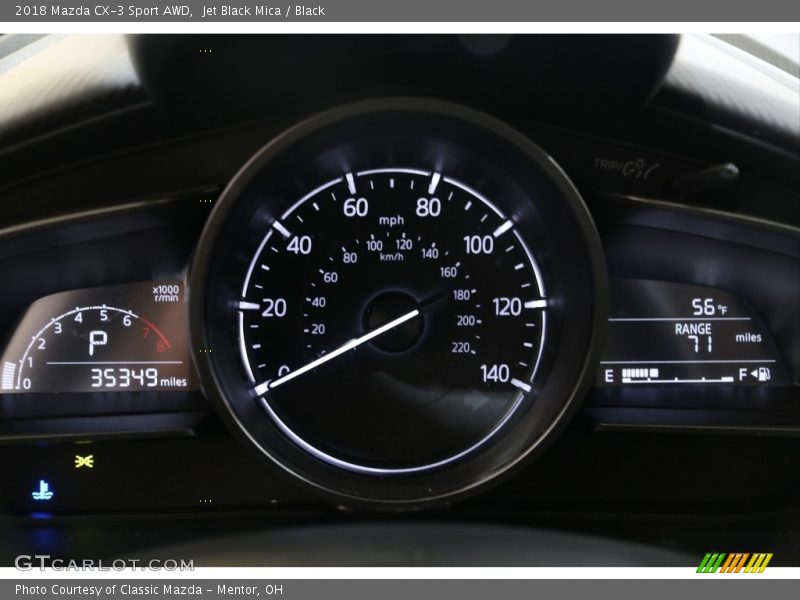 Jet Black Mica / Black 2018 Mazda CX-3 Sport AWD