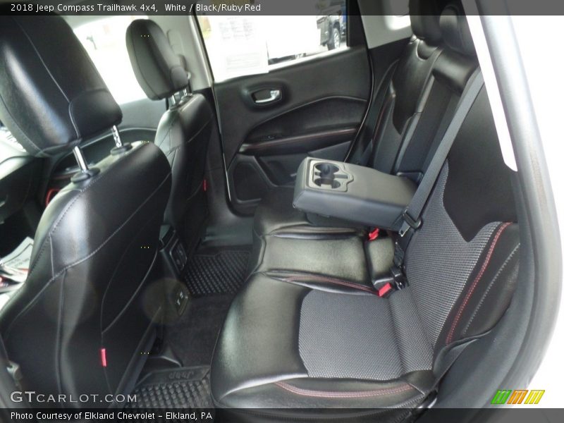 White / Black/Ruby Red 2018 Jeep Compass Trailhawk 4x4