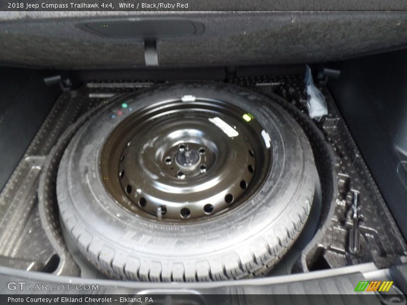 White / Black/Ruby Red 2018 Jeep Compass Trailhawk 4x4