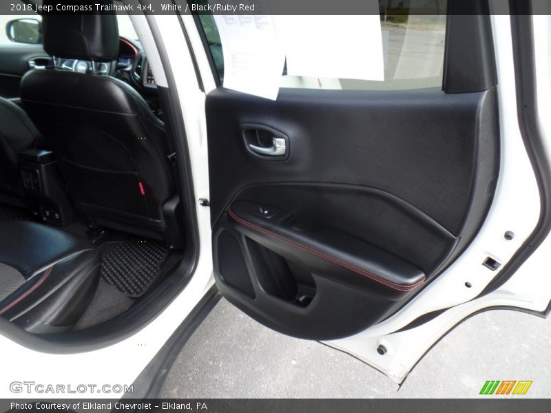 White / Black/Ruby Red 2018 Jeep Compass Trailhawk 4x4