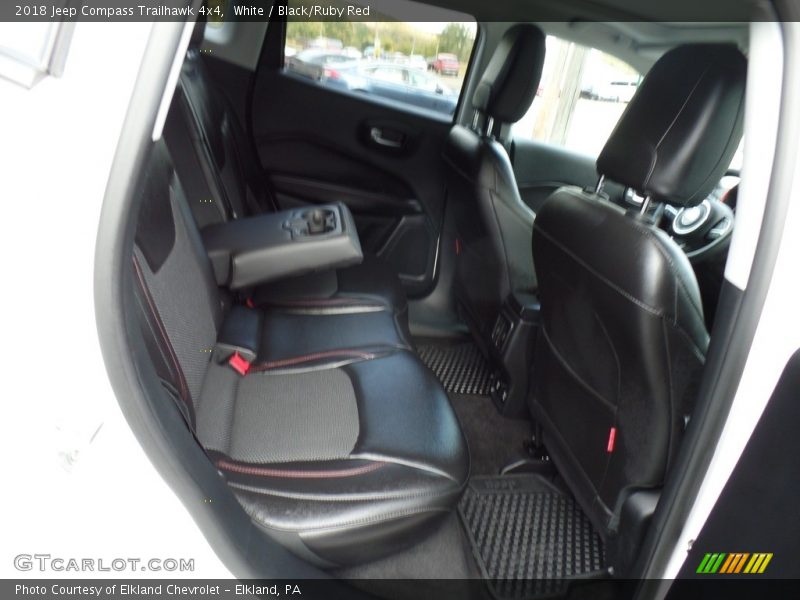 White / Black/Ruby Red 2018 Jeep Compass Trailhawk 4x4