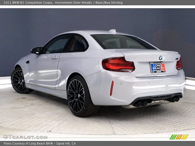 Hockenheim Silver Metallic / Black/Blue Stitching 2021 BMW M2 Competition Coupe