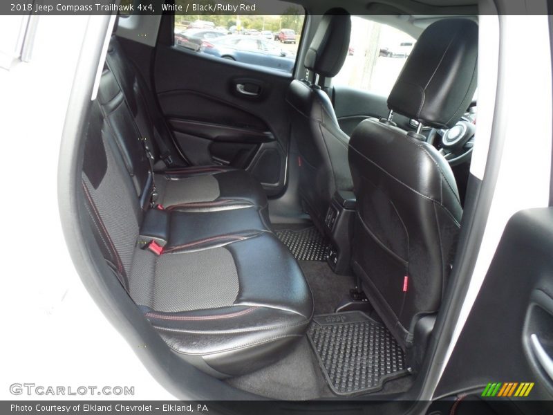 White / Black/Ruby Red 2018 Jeep Compass Trailhawk 4x4