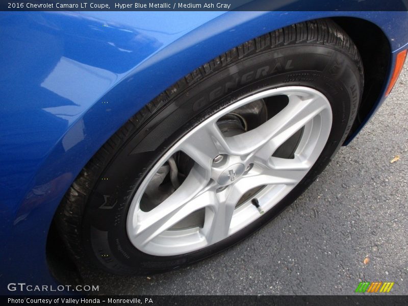 Hyper Blue Metallic / Medium Ash Gray 2016 Chevrolet Camaro LT Coupe