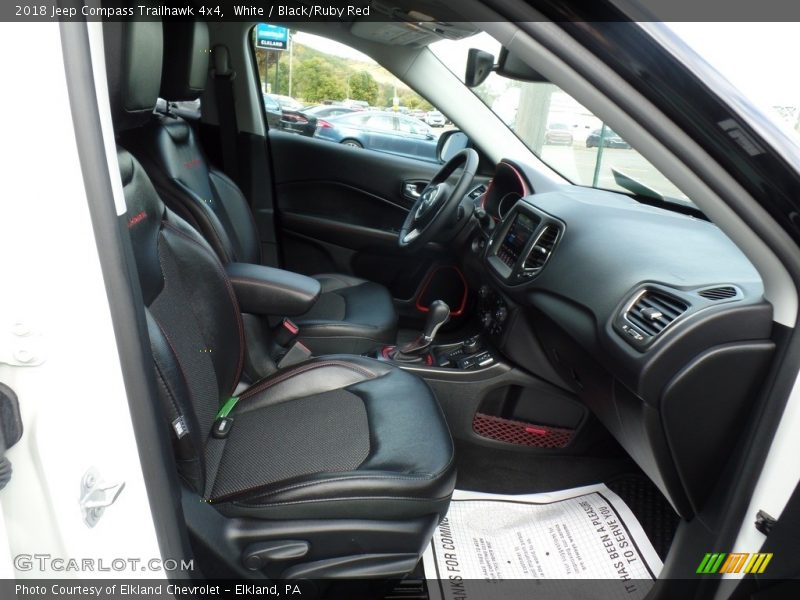 White / Black/Ruby Red 2018 Jeep Compass Trailhawk 4x4