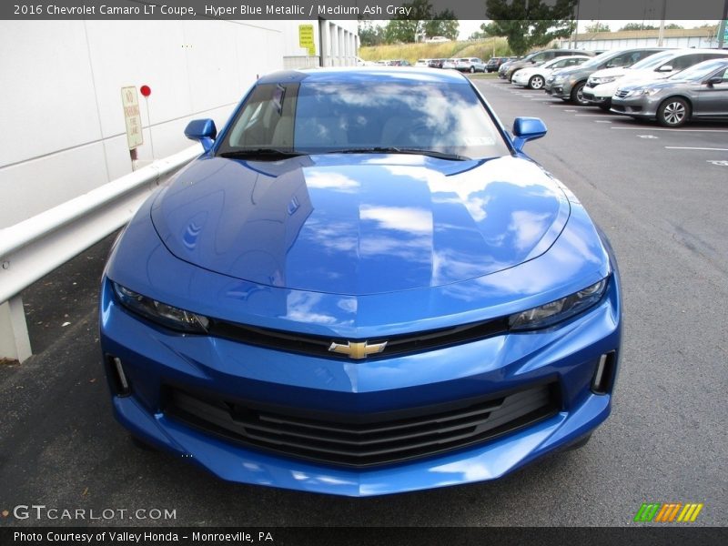 Hyper Blue Metallic / Medium Ash Gray 2016 Chevrolet Camaro LT Coupe