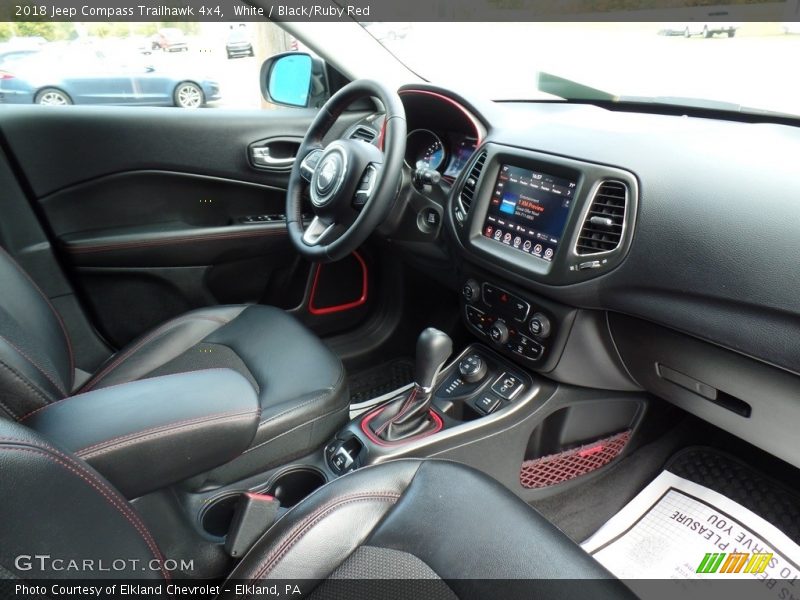 White / Black/Ruby Red 2018 Jeep Compass Trailhawk 4x4