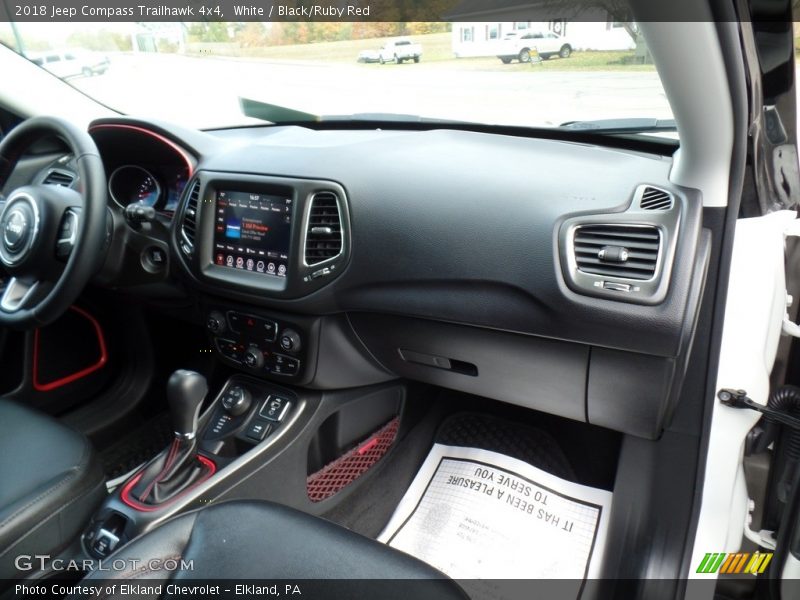 White / Black/Ruby Red 2018 Jeep Compass Trailhawk 4x4