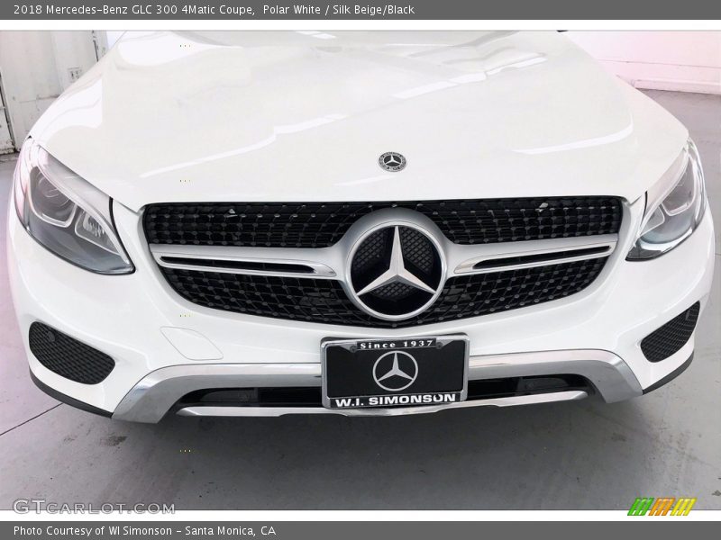 Polar White / Silk Beige/Black 2018 Mercedes-Benz GLC 300 4Matic Coupe