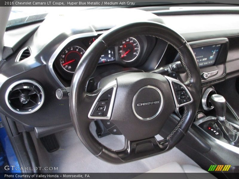 Hyper Blue Metallic / Medium Ash Gray 2016 Chevrolet Camaro LT Coupe