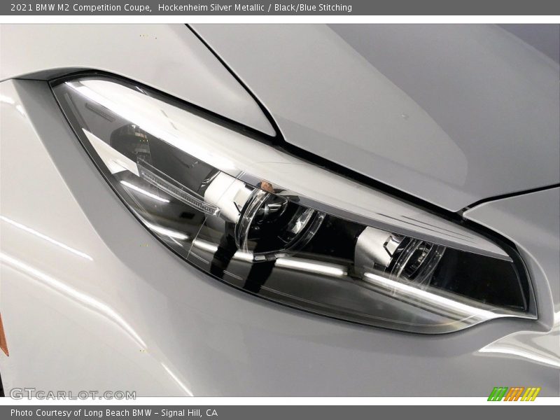 Hockenheim Silver Metallic / Black/Blue Stitching 2021 BMW M2 Competition Coupe