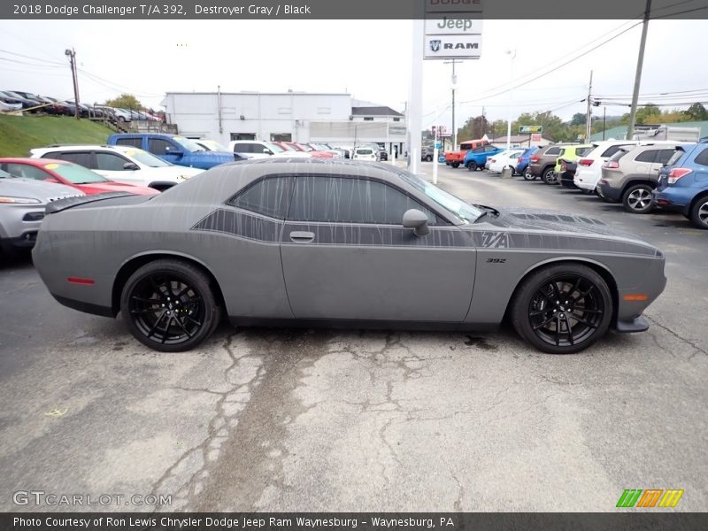 Destroyer Gray / Black 2018 Dodge Challenger T/A 392