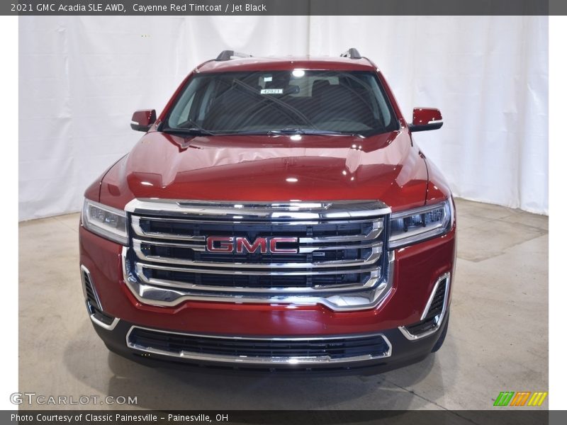 Cayenne Red Tintcoat / Jet Black 2021 GMC Acadia SLE AWD