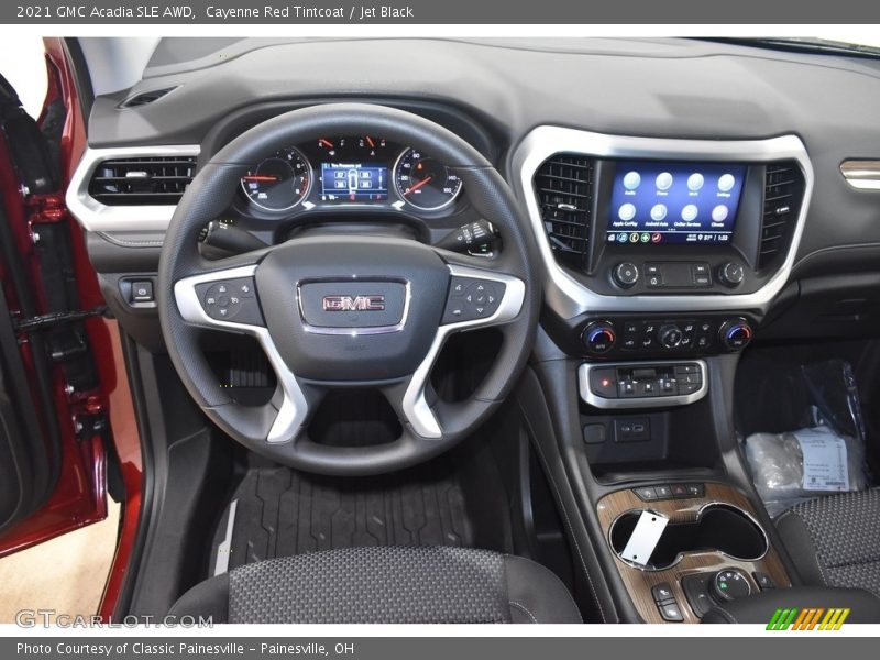 Cayenne Red Tintcoat / Jet Black 2021 GMC Acadia SLE AWD