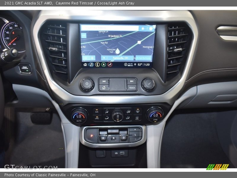 Navigation of 2021 Acadia SLT AWD