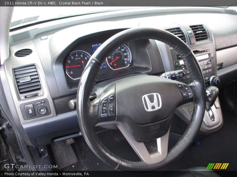 Crystal Black Pearl / Black 2011 Honda CR-V EX-L 4WD