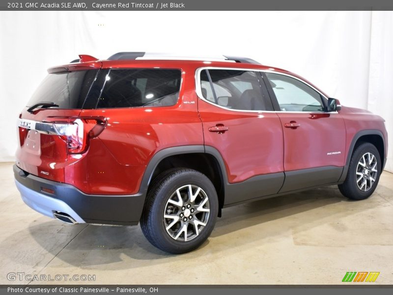 Cayenne Red Tintcoat / Jet Black 2021 GMC Acadia SLE AWD