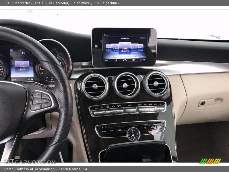Polar White / Silk Beige/Black 2017 Mercedes-Benz C 300 Cabriolet
