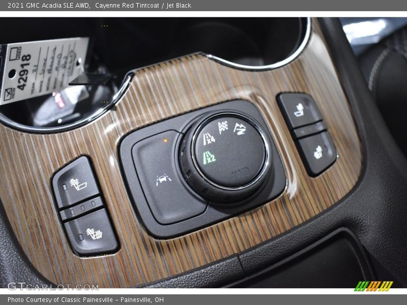 Controls of 2021 Acadia SLE AWD