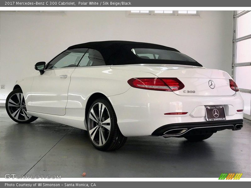 Polar White / Silk Beige/Black 2017 Mercedes-Benz C 300 Cabriolet