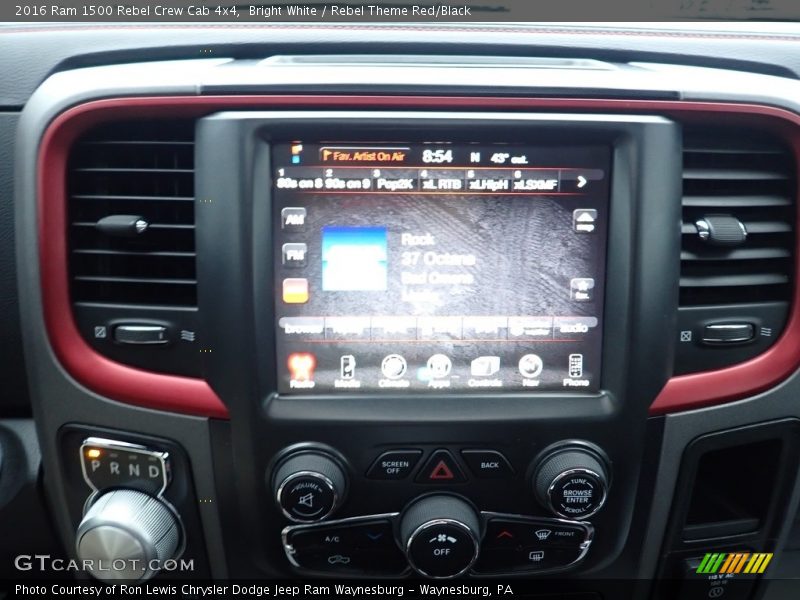 Bright White / Rebel Theme Red/Black 2016 Ram 1500 Rebel Crew Cab 4x4