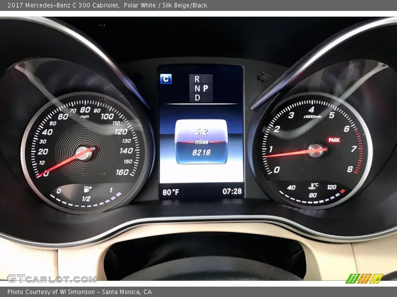 Polar White / Silk Beige/Black 2017 Mercedes-Benz C 300 Cabriolet