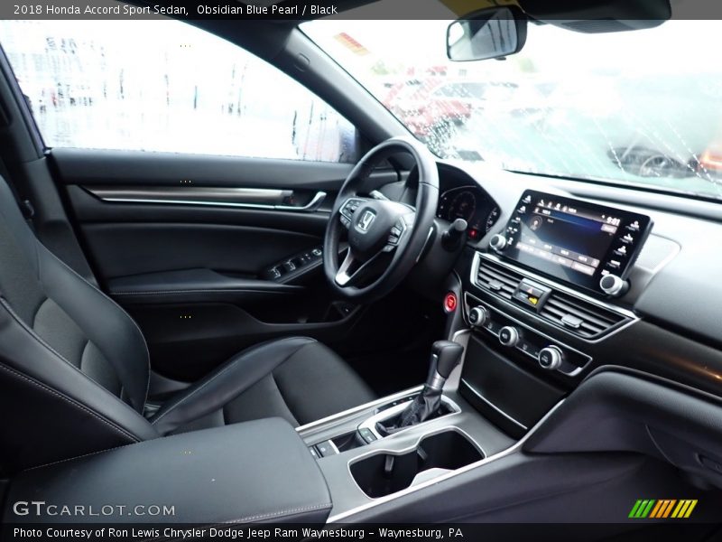 Obsidian Blue Pearl / Black 2018 Honda Accord Sport Sedan