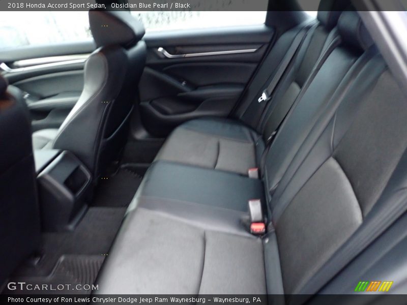 Obsidian Blue Pearl / Black 2018 Honda Accord Sport Sedan
