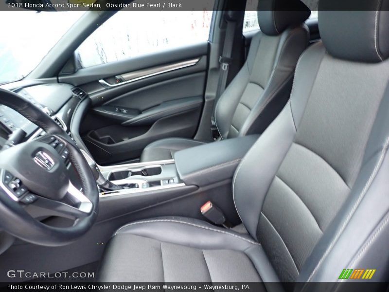 Obsidian Blue Pearl / Black 2018 Honda Accord Sport Sedan