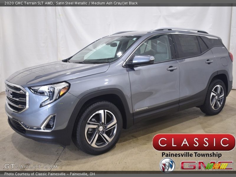 Satin Steel Metallic / Medium Ash Gray/Jet Black 2020 GMC Terrain SLT AWD