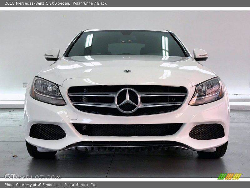 Polar White / Black 2018 Mercedes-Benz C 300 Sedan