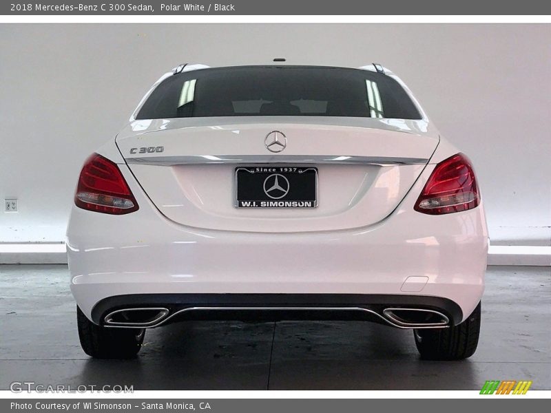 Polar White / Black 2018 Mercedes-Benz C 300 Sedan