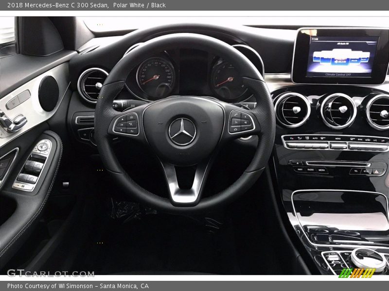 Polar White / Black 2018 Mercedes-Benz C 300 Sedan
