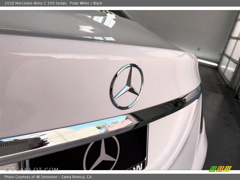 Polar White / Black 2018 Mercedes-Benz C 300 Sedan