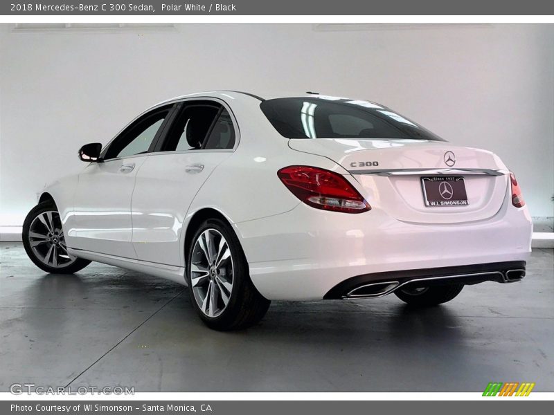 Polar White / Black 2018 Mercedes-Benz C 300 Sedan