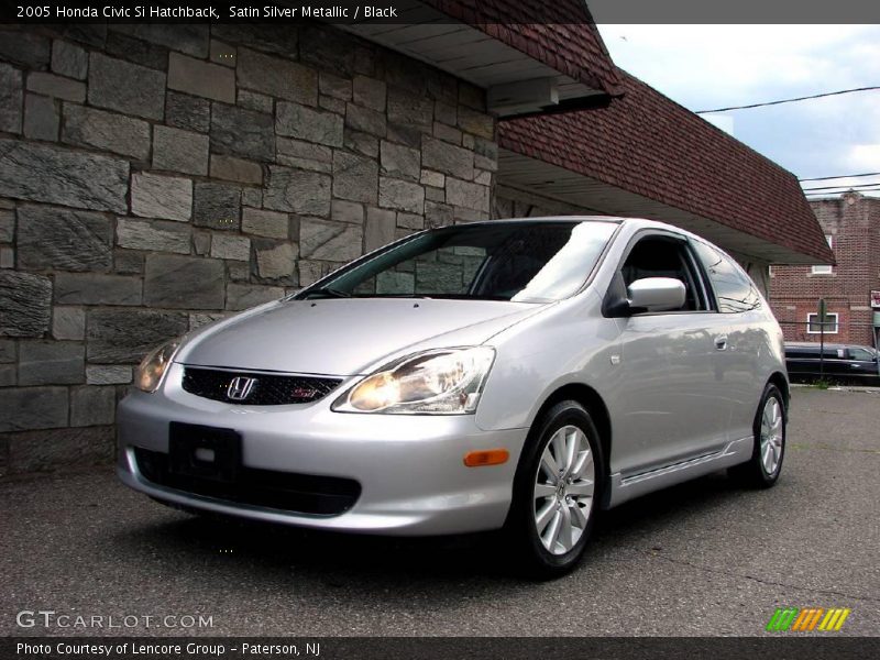 Satin Silver Metallic / Black 2005 Honda Civic Si Hatchback