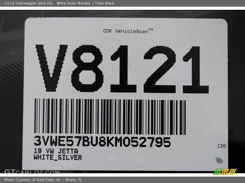 White Silver Metallic / Titan Black 2019 Volkswagen Jetta SEL