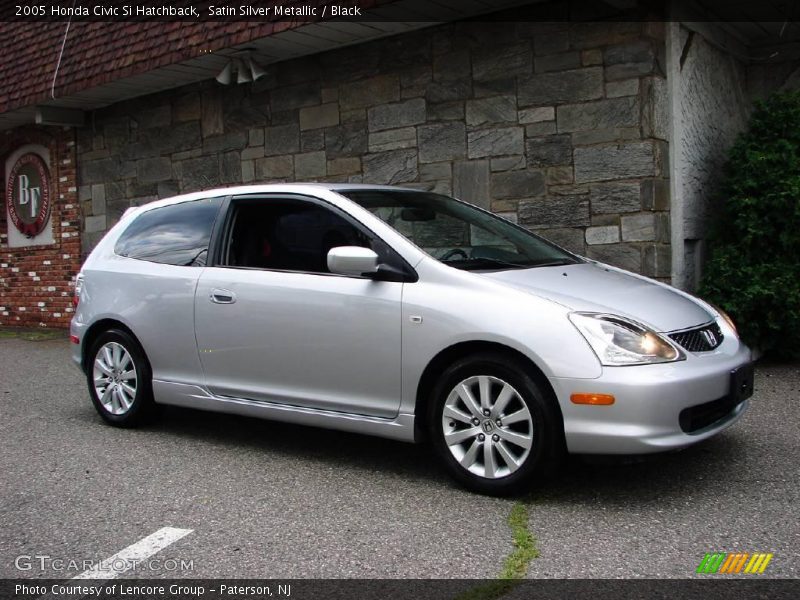 Satin Silver Metallic / Black 2005 Honda Civic Si Hatchback